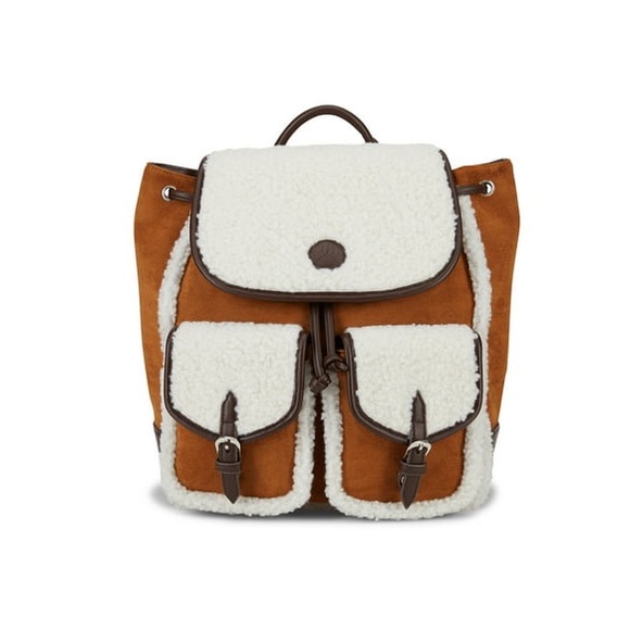 NWT Bearpaw, Full Backpack, Faux Suede & Shearling, In Hickory FINAL PRICE ♥️♥️ - Picture 2 of 8